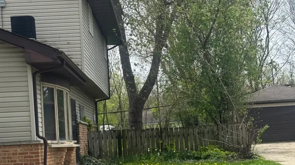 a view of a house with a tree