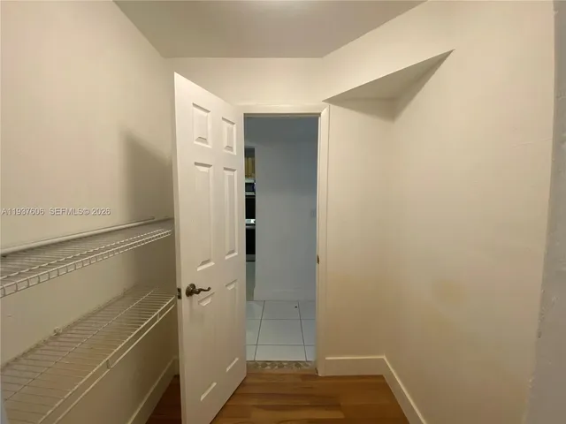 a view of walk in closet
