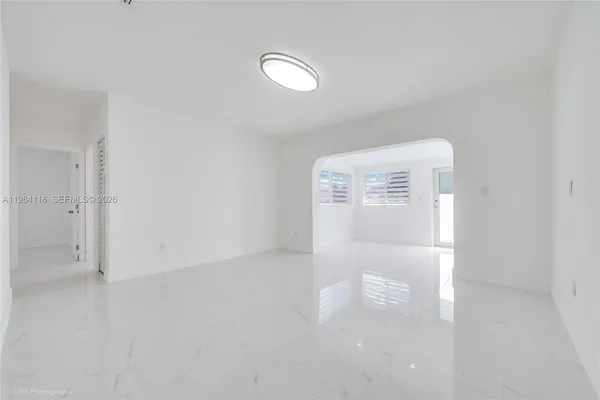 a view of an empty room