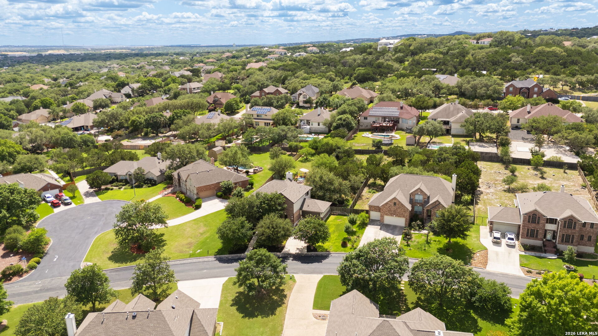 14507 John David Helotes, TX 78023 - Photo 35 of 52 an aerial view of residential house with outdoor space and street view