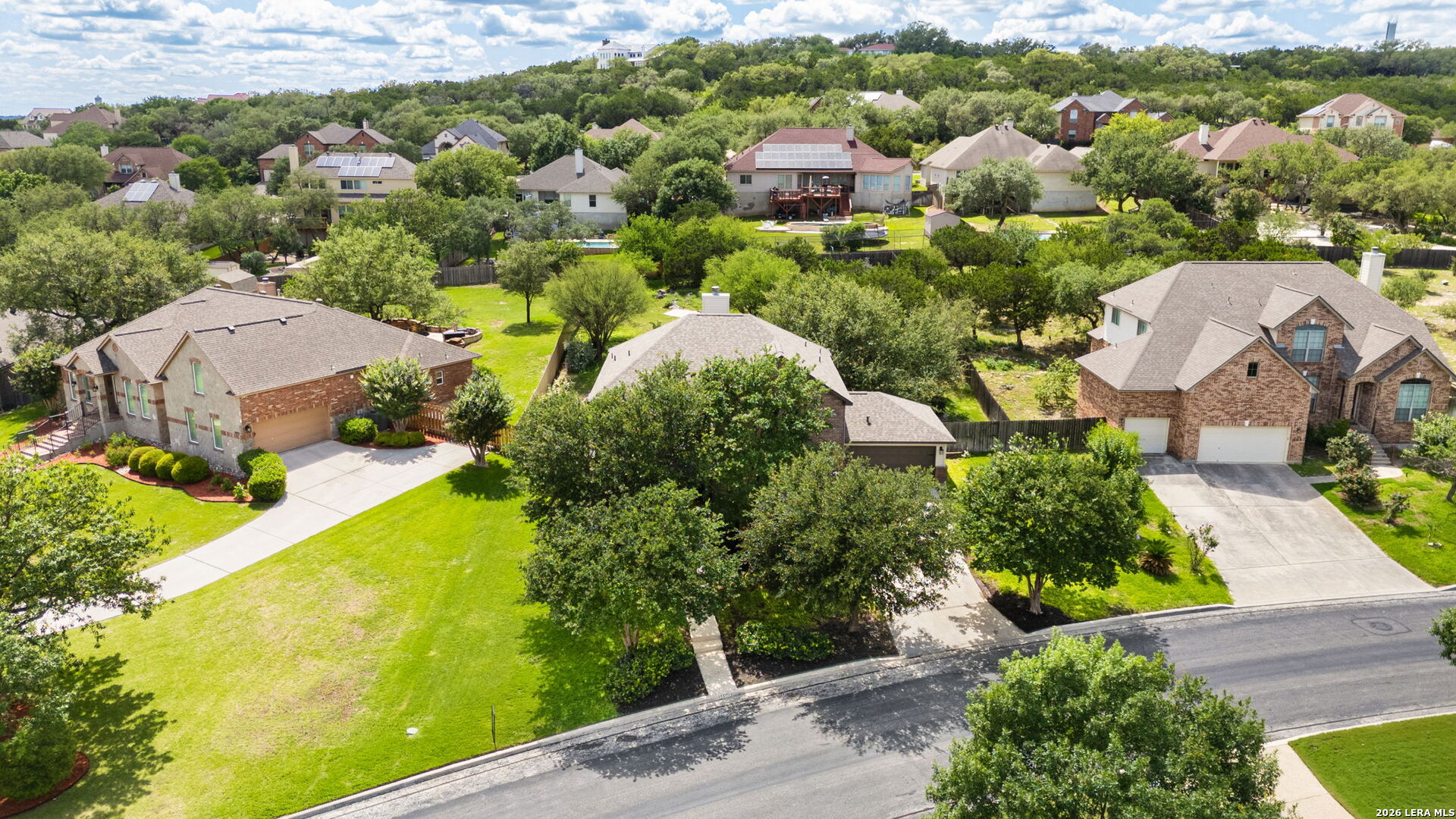 14507 John David Helotes, TX 78023 - Photo 47 of 52 an aerial view of residential houses with outdoor space and street view