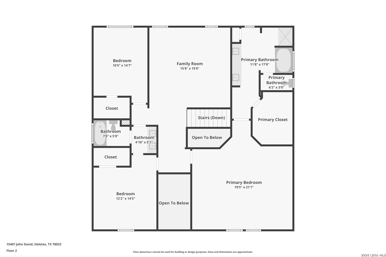 14507 John David Helotes, TX 78023 - Photo 52 of 52 a picture of a floor plan