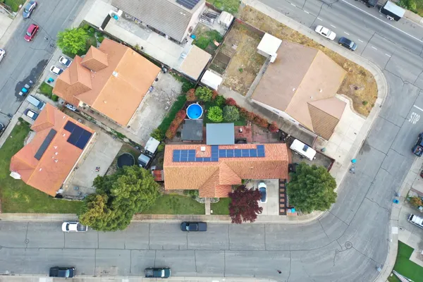 an aerial view of a
