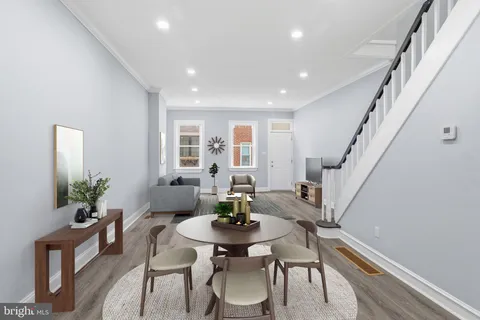 a car parked in front of a house