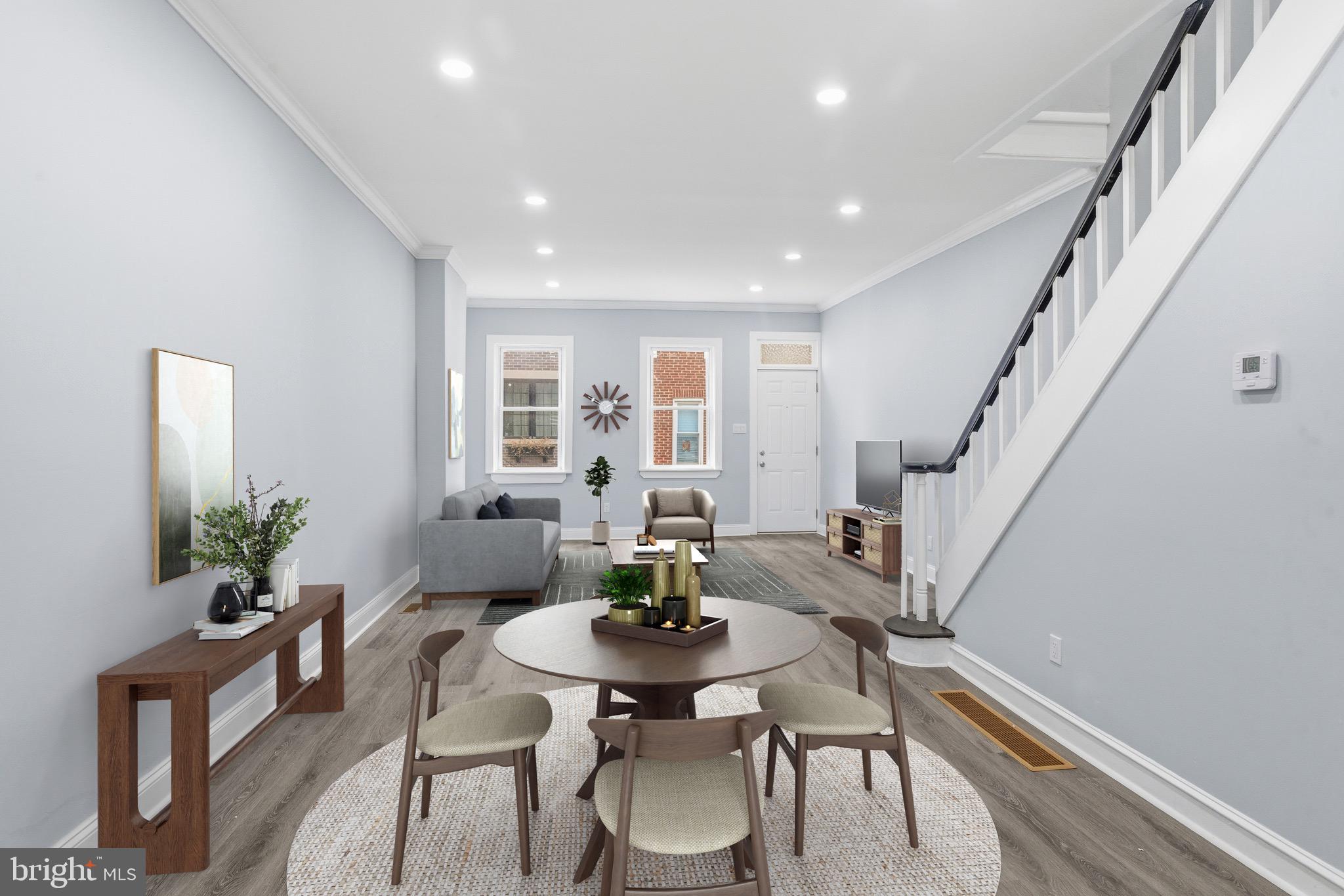 625 Cantrell Street Philadelphia, PA 19148 - Photo 15 of 15 a view of a dining room with furniture and wooden floor