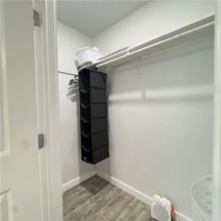 a view of closet area