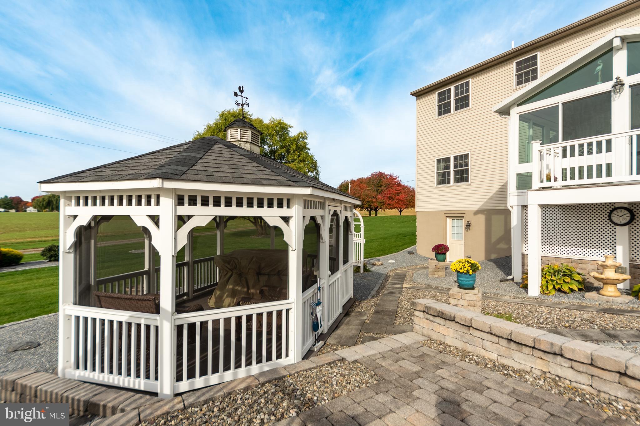 223 Rock Point Road Marietta, PA 17547 - Photo 48 of 63 Gazebo with screening, and lights!