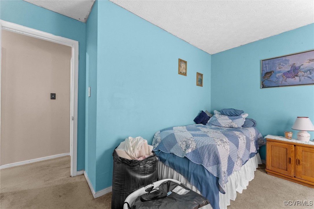 7306 Full Rack Drive Midlothian, VA 23112 - Photo 20 of 32 Bedroom featuring light carpet and a textured ceil