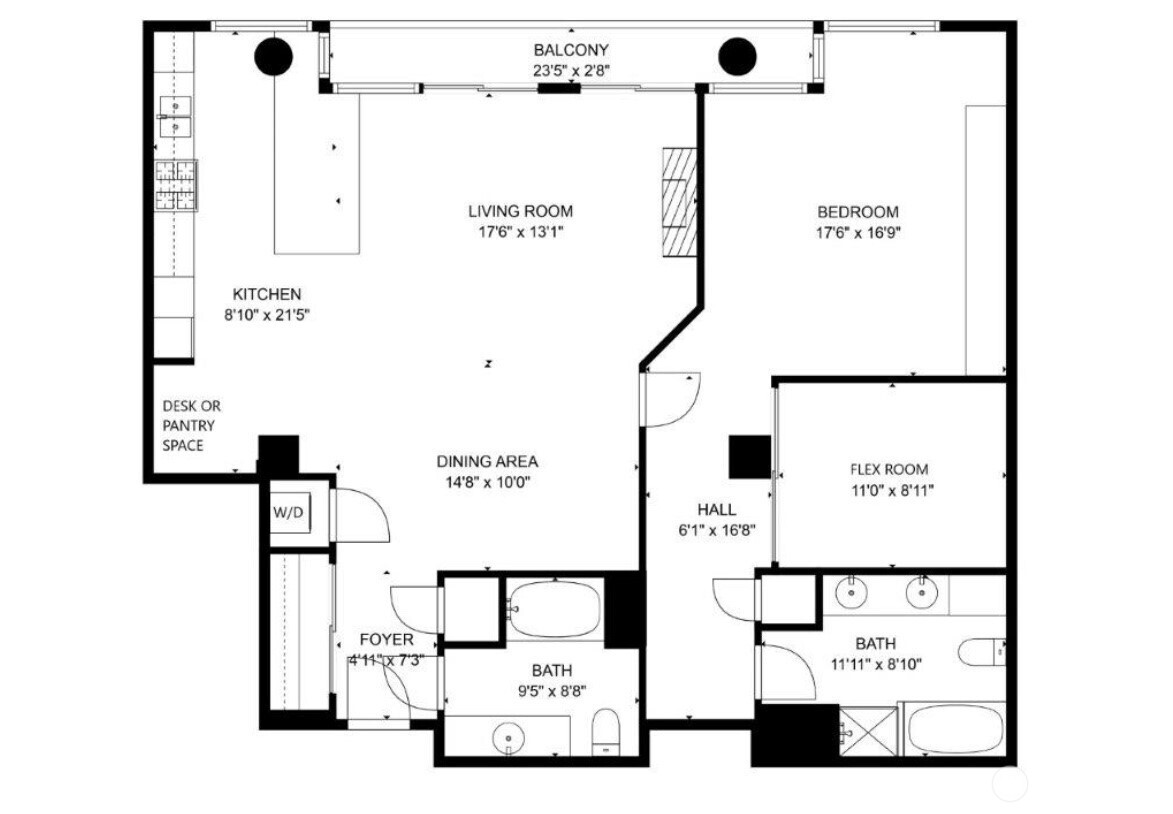 737 Olive Way, Unit 3509 Seattle, WA 98101 - Photo 31 of 31 a picture of a wall with a white wall and a painting