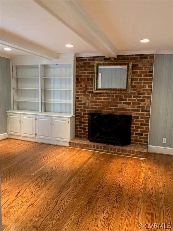 13621 Thorngate Road Midlothian, VA 23113 - Photo 24 of 46 a view of empty room with wooden floor and fireplace