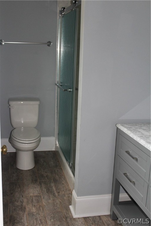 13621 Thorngate Road Midlothian, VA 23113 - Photo 44 of 46 a bathroom with a toilet and a shower