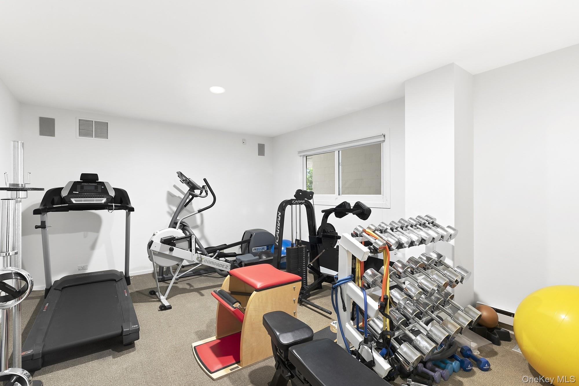 63-65 Dune Road Quogue, NY 11959 - Photo 19 of 29 a view of a room with gym equipment