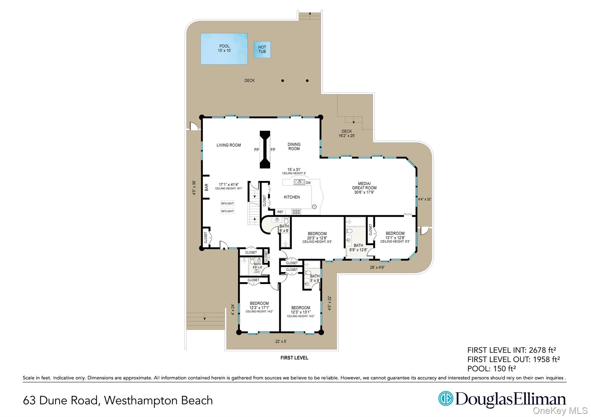 63-65 Dune Road Quogue, NY 11959 - Photo 27 of 29 a picture of a room with a white wall and a large window