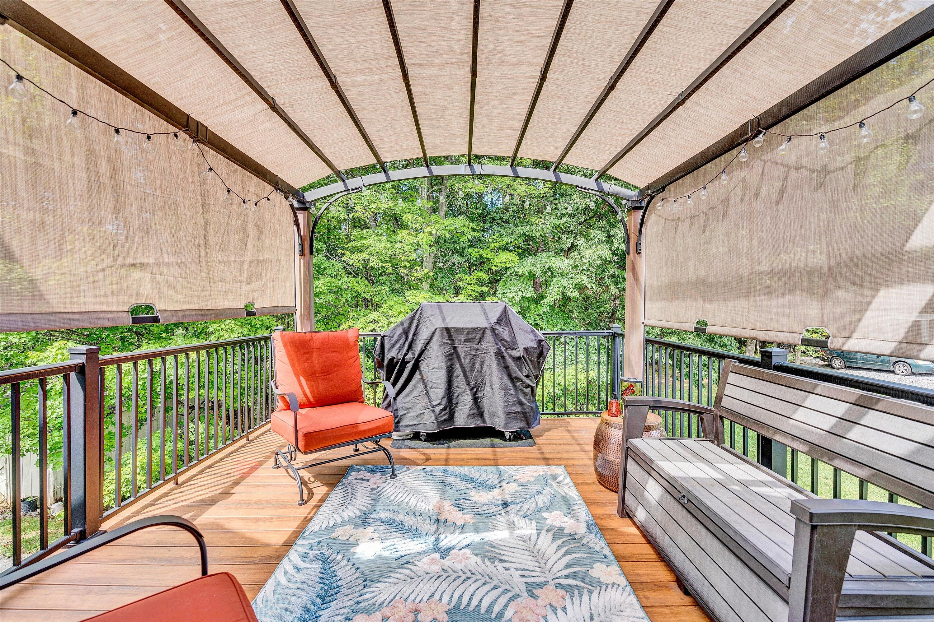 164 Deer Track Cloverdale, VA 24077 - Photo 11 of 28 a view of two chairs in the balcony