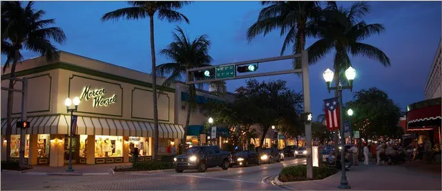 a view of street with patio
