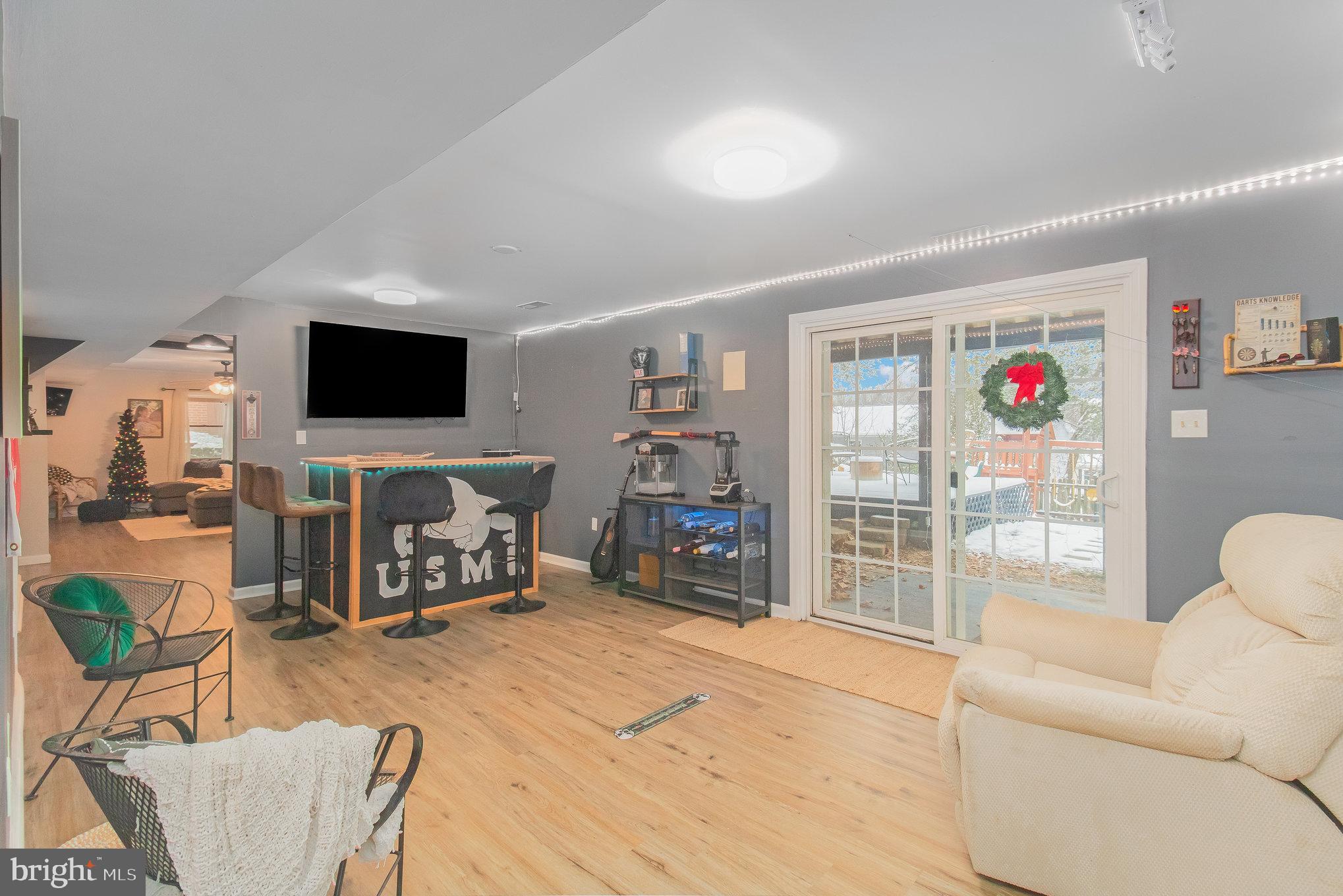 6811 Redground Road Fredericksburg, VA 22407 - Photo 21 of 37 Rec Room w/Door to Rear Patio