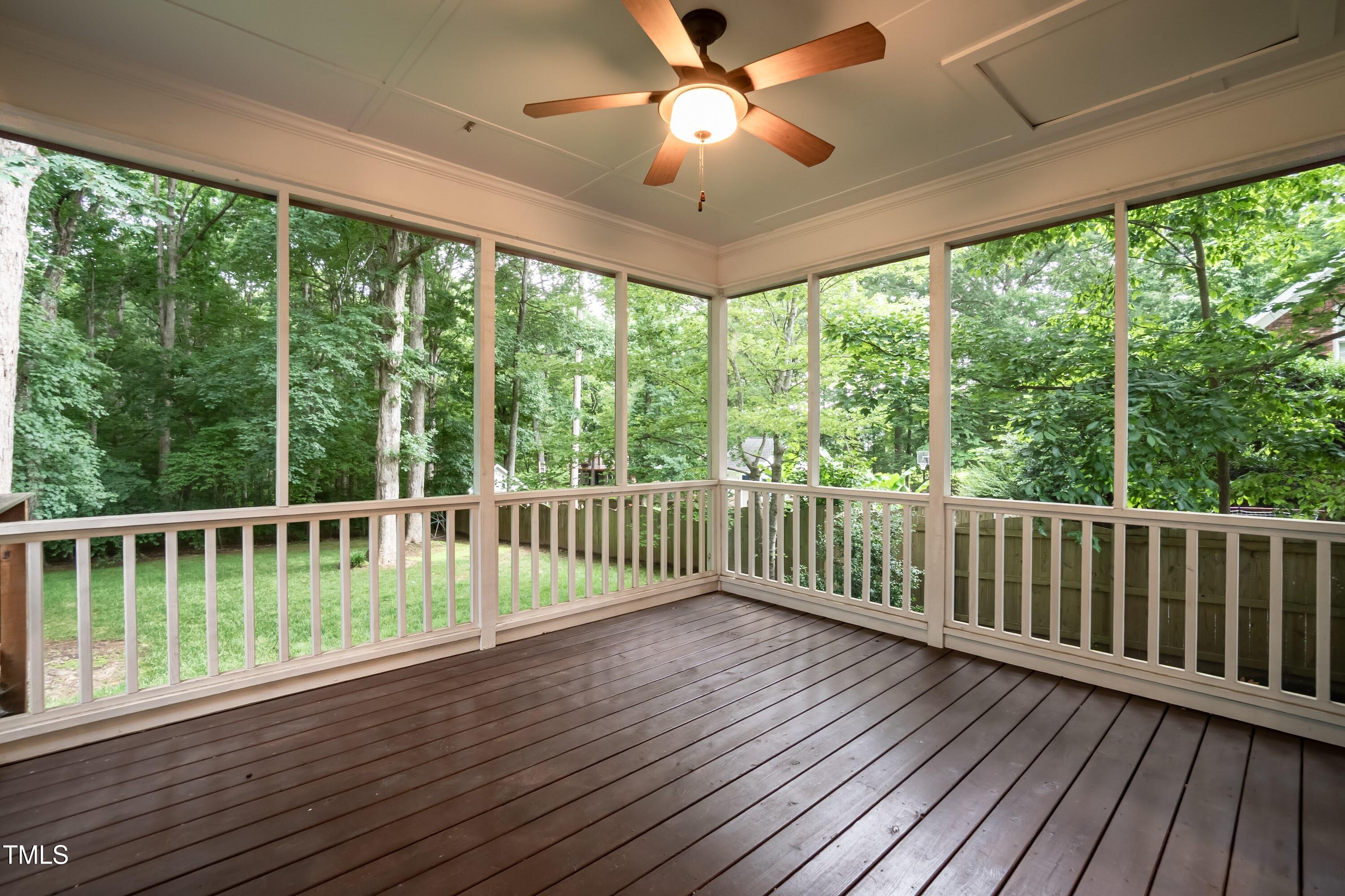 2868 Anfield Road Raleigh, NC 27606 - Photo 35 of 44 Amazing Screened Porch w/ Trex type decking