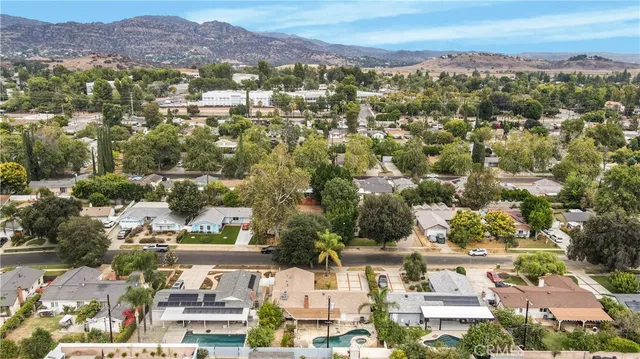 a view of city and mountain