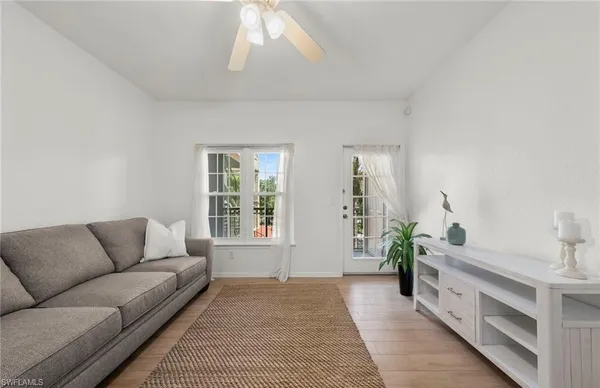 a view of a building with a yard