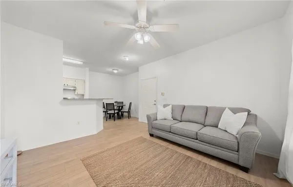 a view of a lake with houses