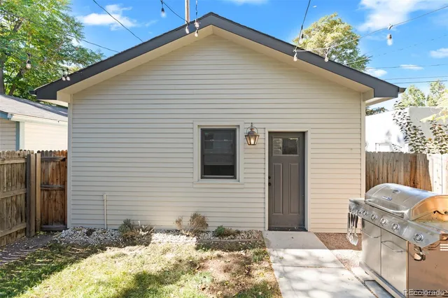 a backyard of a house