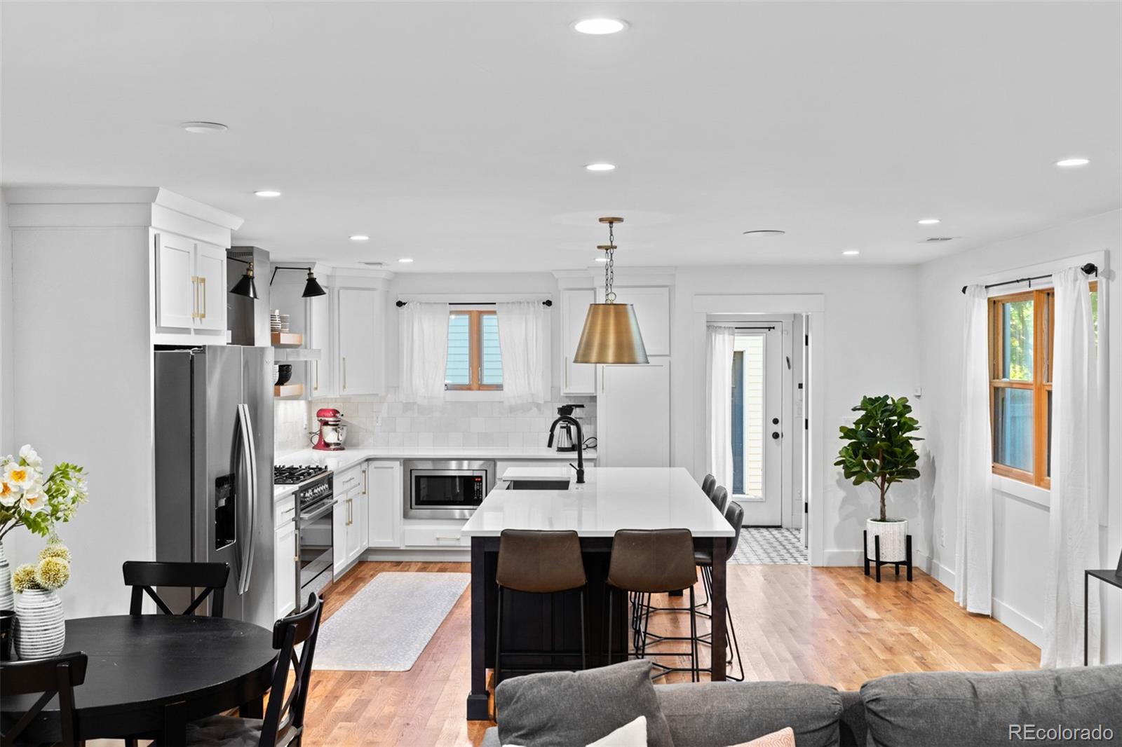 333 Delaware Street Denver, CO 80223 - Photo 7 of 44 a living room with furniture potted plant and a window