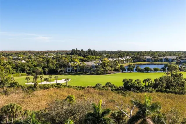 a view of a lake with a city