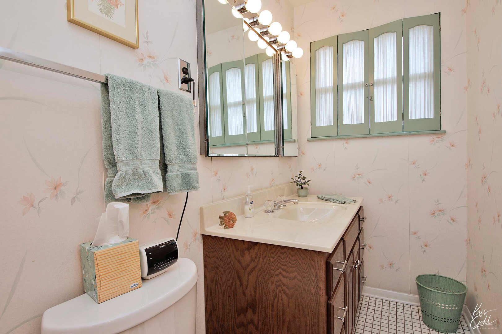 514 Warren Road Glenview, IL 60025 - Photo 15 of 21 a bathroom with a sink and a mirror