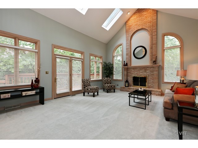 1905 Plainfield Road, Unit C Downers Grove, IL 60516 - Photo 7 of 20 a living room with furniture and a fireplace