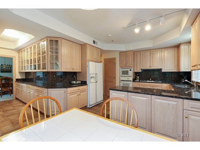 1905 Plainfield Road, Unit C Downers Grove, IL 60516 - Photo 10 of 20 a kitchen with stainless steel appliances granite countertop a stove a sink and a white cabinets