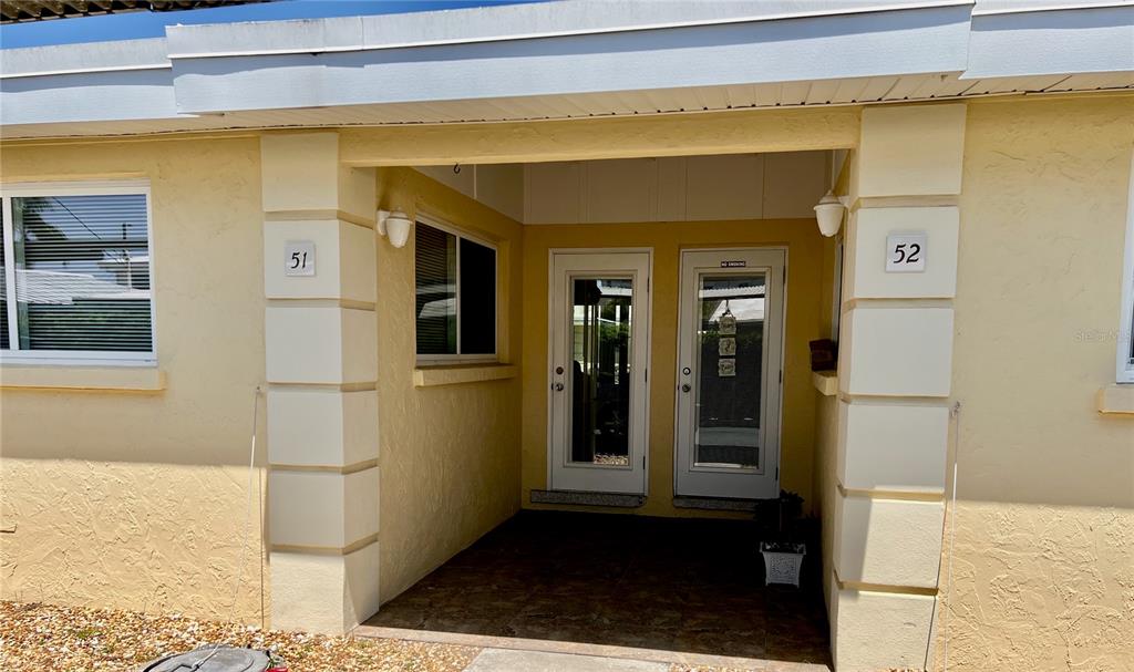 Enter from your personal covered parking space...