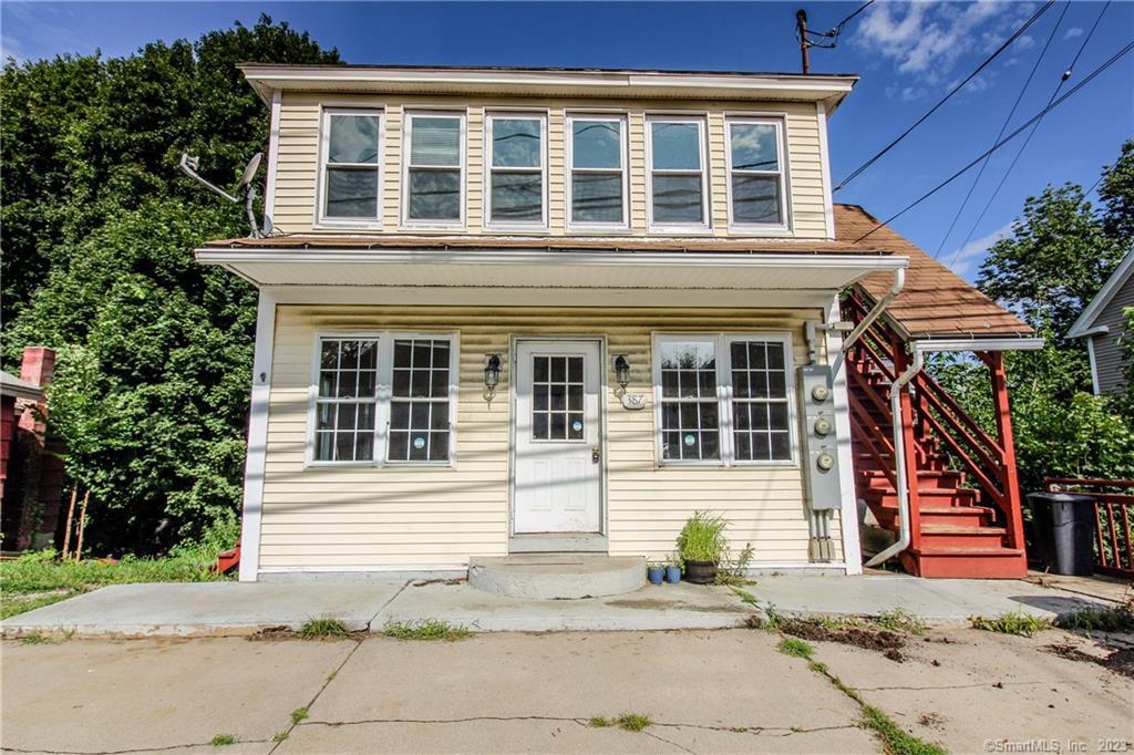 a front view of a house