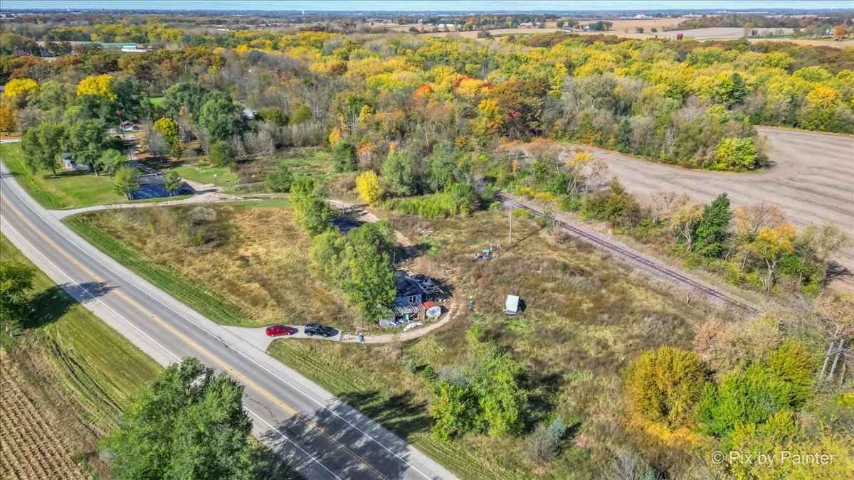 a view of a lake with a mountain