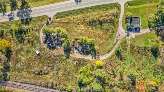 a view of a backyard of the house