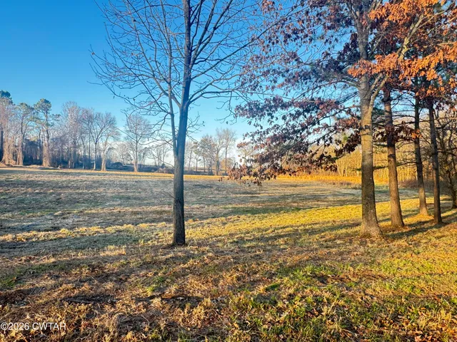 a view of ocean view with large trees