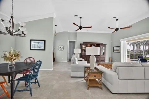 a living room with furniture and window