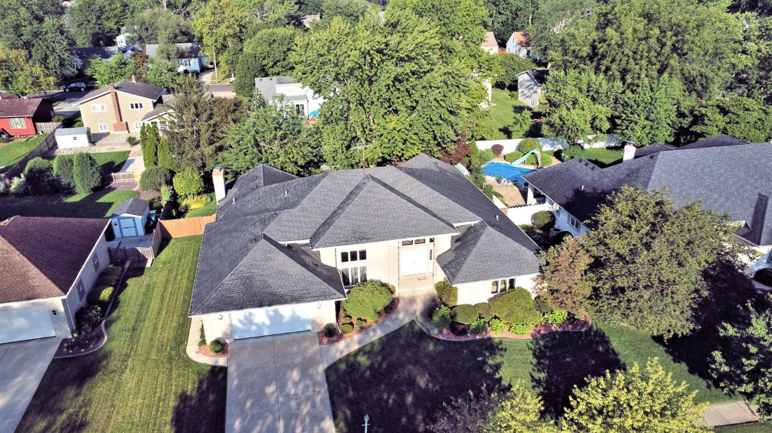 8408 Castle Drive Munster, IN 46321 - Photo 3 of 28 an aerial view of a house with yard swimming pool and outdoor seating