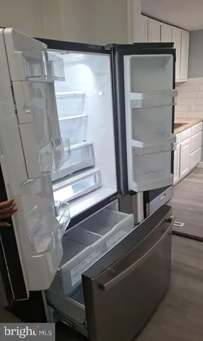 a close view of closet