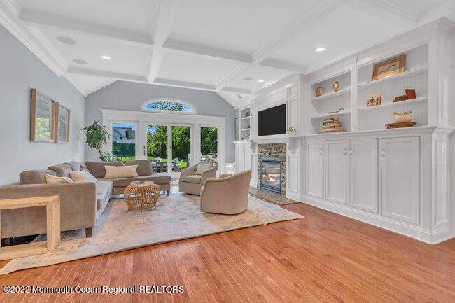 2107 3rd Avenue Spring Lake, NJ 07762 - Photo 33 of 40 a living room with fireplace furniture and a large window