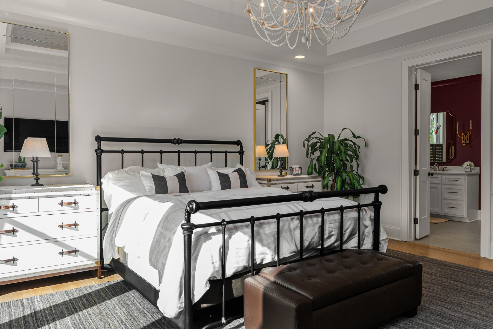 1780 Berea Church Road Lebanon, TN 37087 - Photo 21 of 42 a bed room with a bed and a chandelier