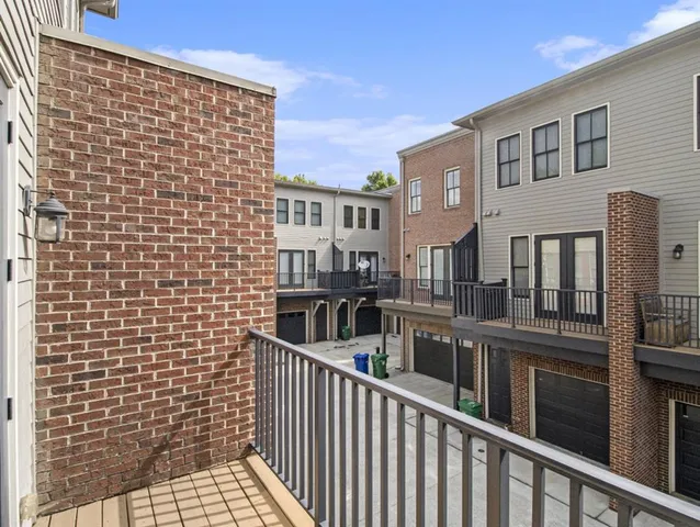 a view of city from balcony