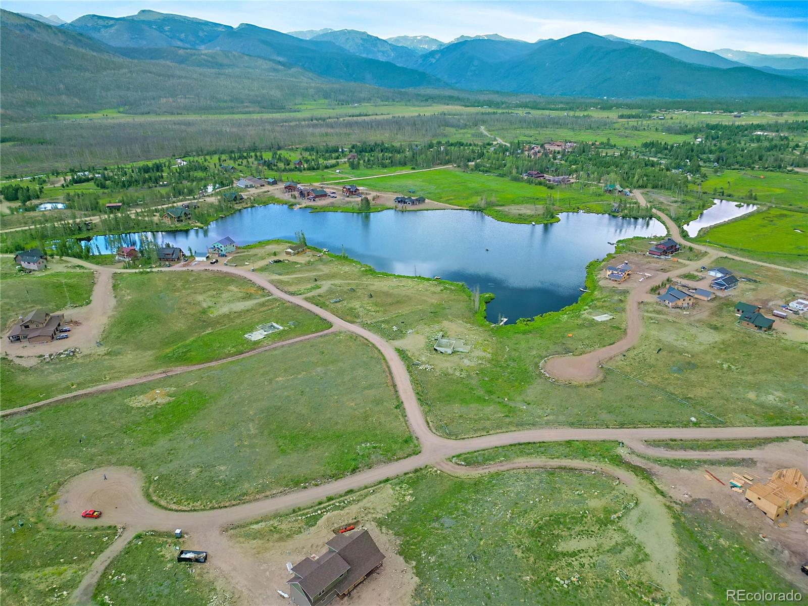 an aerial view of a football ground