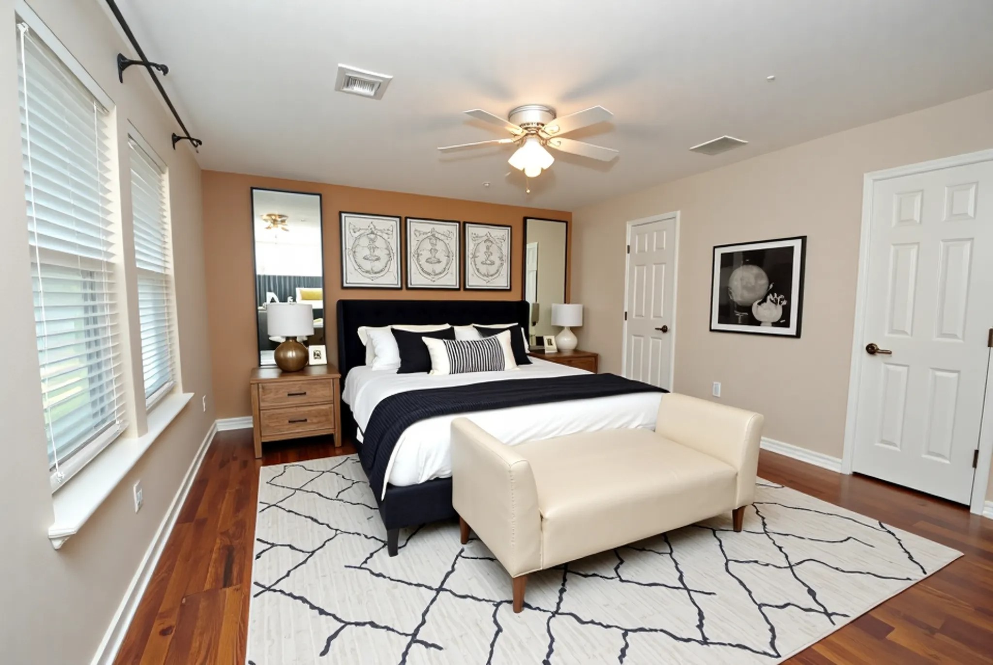 16427 Kettlebrook Lane Houston, TX 77049 - Photo 15 of 27 a bedroom with a large bed and a window