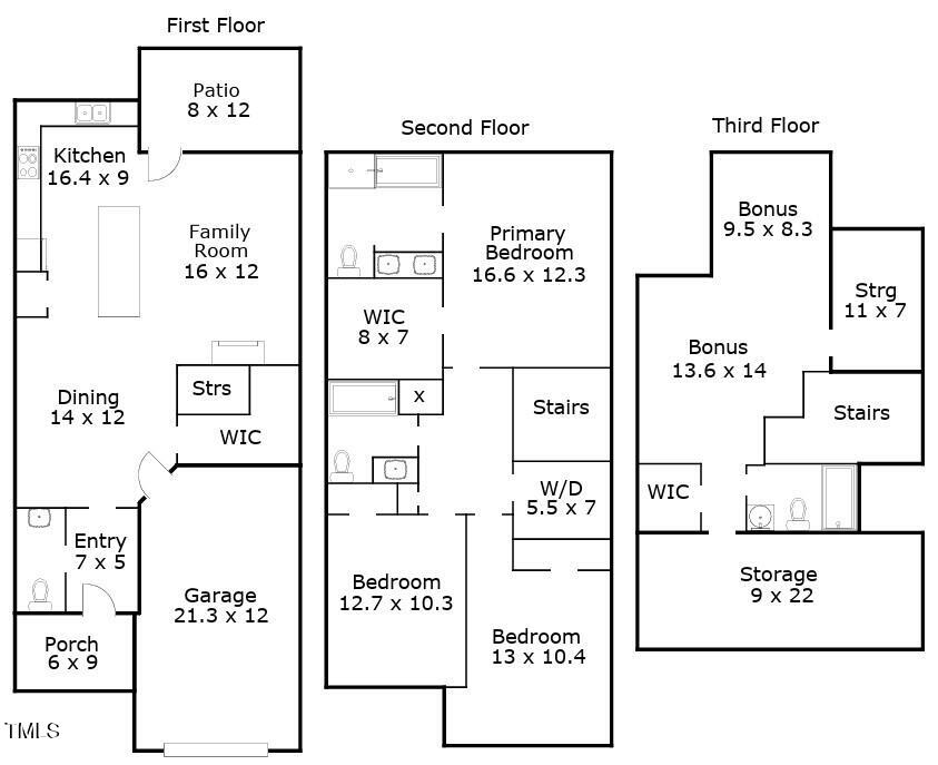 9329 Falkwood Road Raleigh, NC 27617 - Photo 19 of 19 floorplan