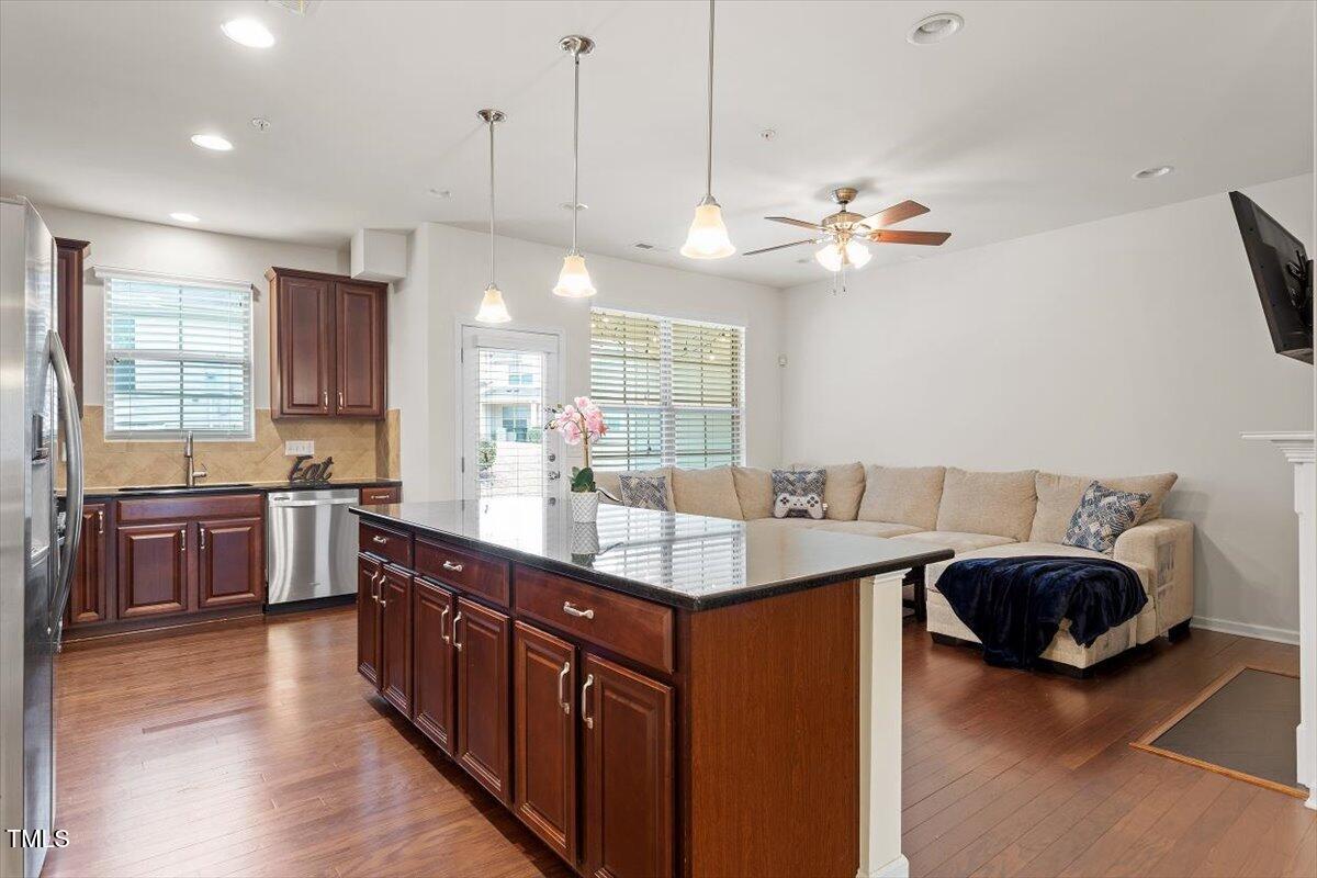 9329 Falkwood Road Raleigh, NC 27617 - Photo 8 of 19 Kitchen/Living