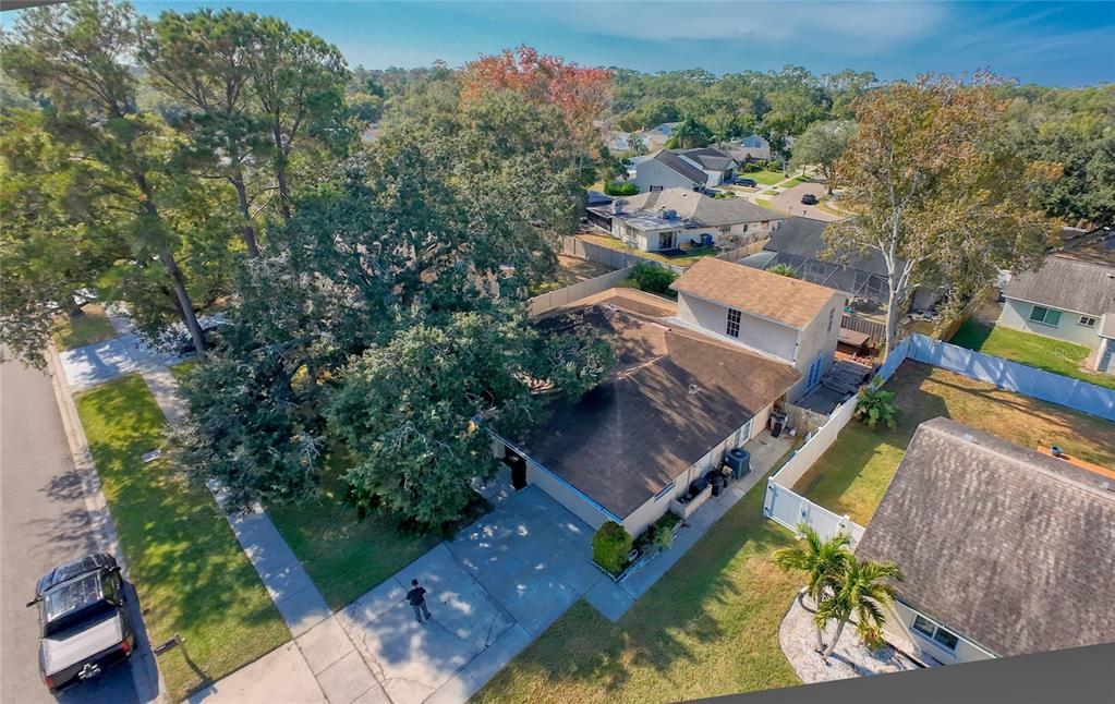 1432 Windmill Pointe Road Palm Harbor, FL 34685 - Photo 30 of 44 an aerial view of a house with a garden