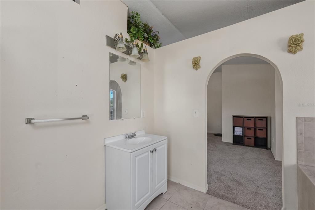 1432 Windmill Pointe Road Palm Harbor, FL 34685 - Photo 39 of 44 a bathroom with a sink and mirror