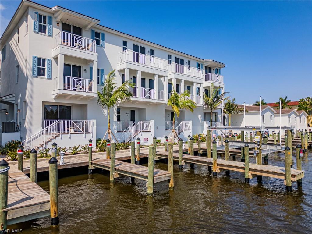 Dock with a water view