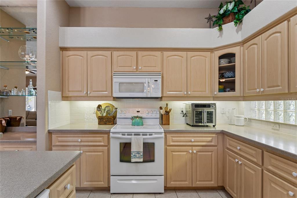 10120 Shortleaf Court Weeki Wachee, FL 34613 - Photo 25 of 95 a kitchen with stainless steel appliances granite countertop a refrigerator sink and cabinets