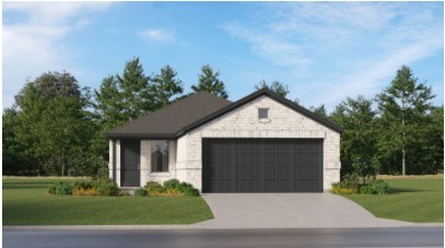 6147 Cherry Ripe Lane Katy, TX 77493 - Photo 9 of 23 a front view of a house with a yard and garage